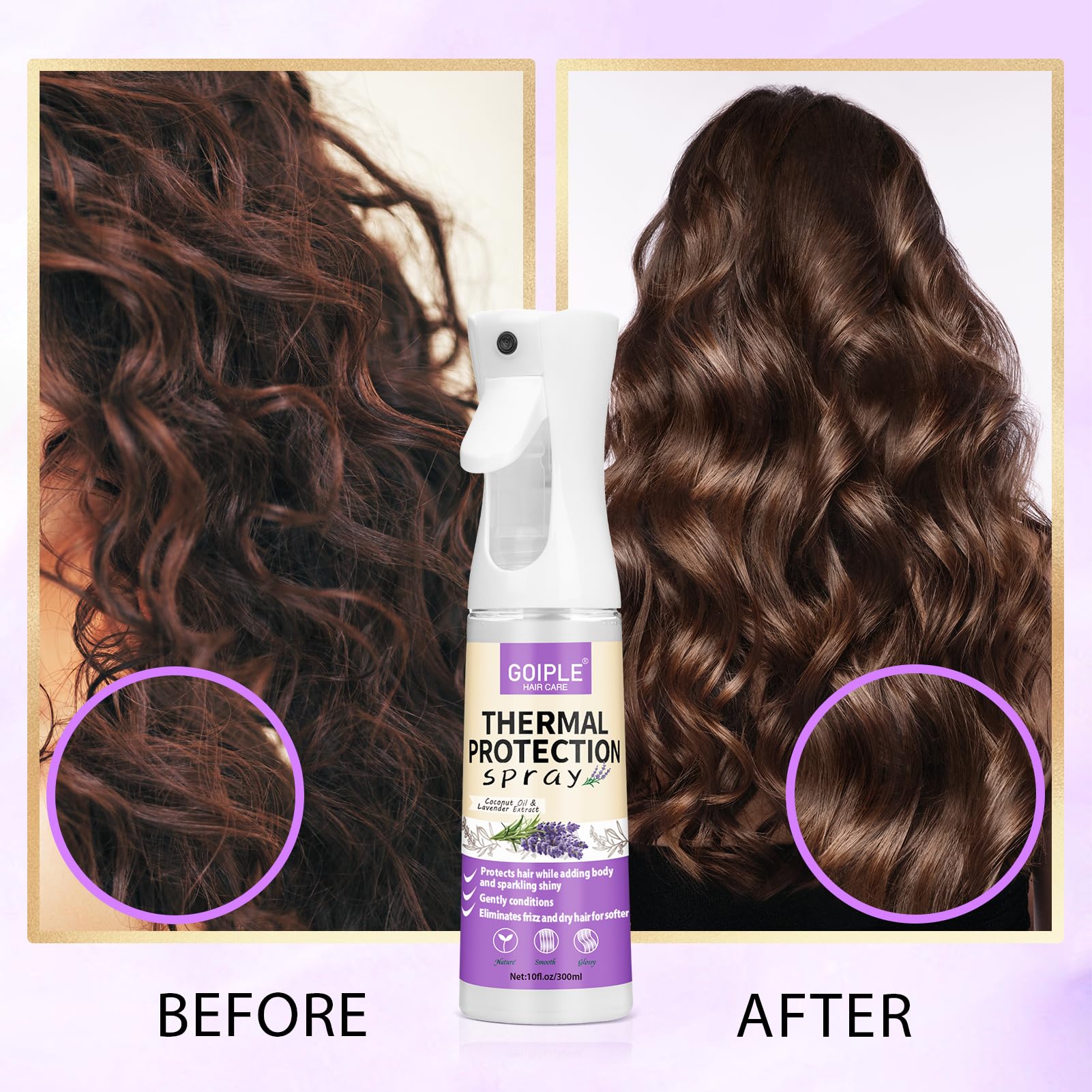 Silky non-greasy finish after applying WOZUTUNT spray
