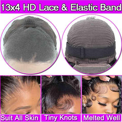 WPPIKK glueless cap with adjustable band and four clips for secure fit