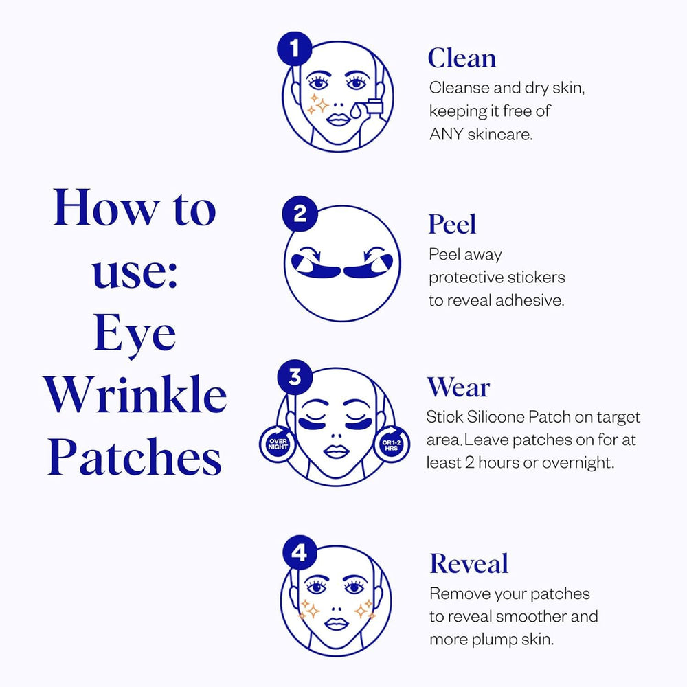 Wrinkles Schminkles under-eye patches night use demonstrated for smoother skin