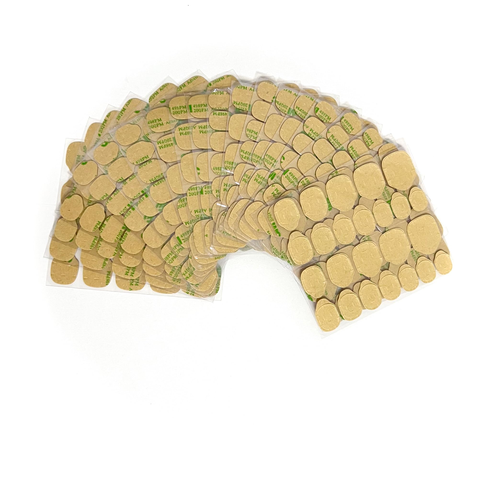 WSiliana press-on jelly glue tabs, transparent, for quick nail adhesion.