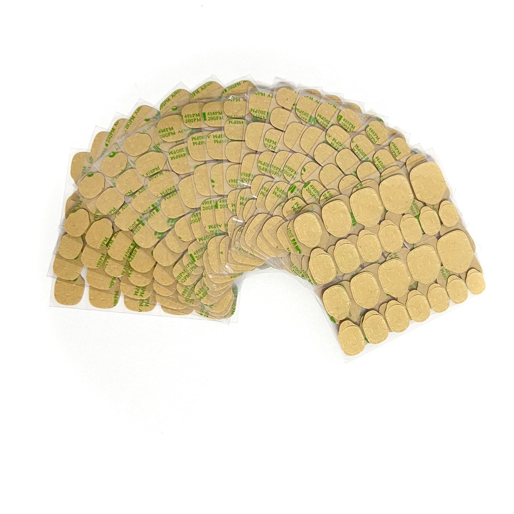WSiliana press-on jelly glue tabs, transparent, for quick nail adhesion.