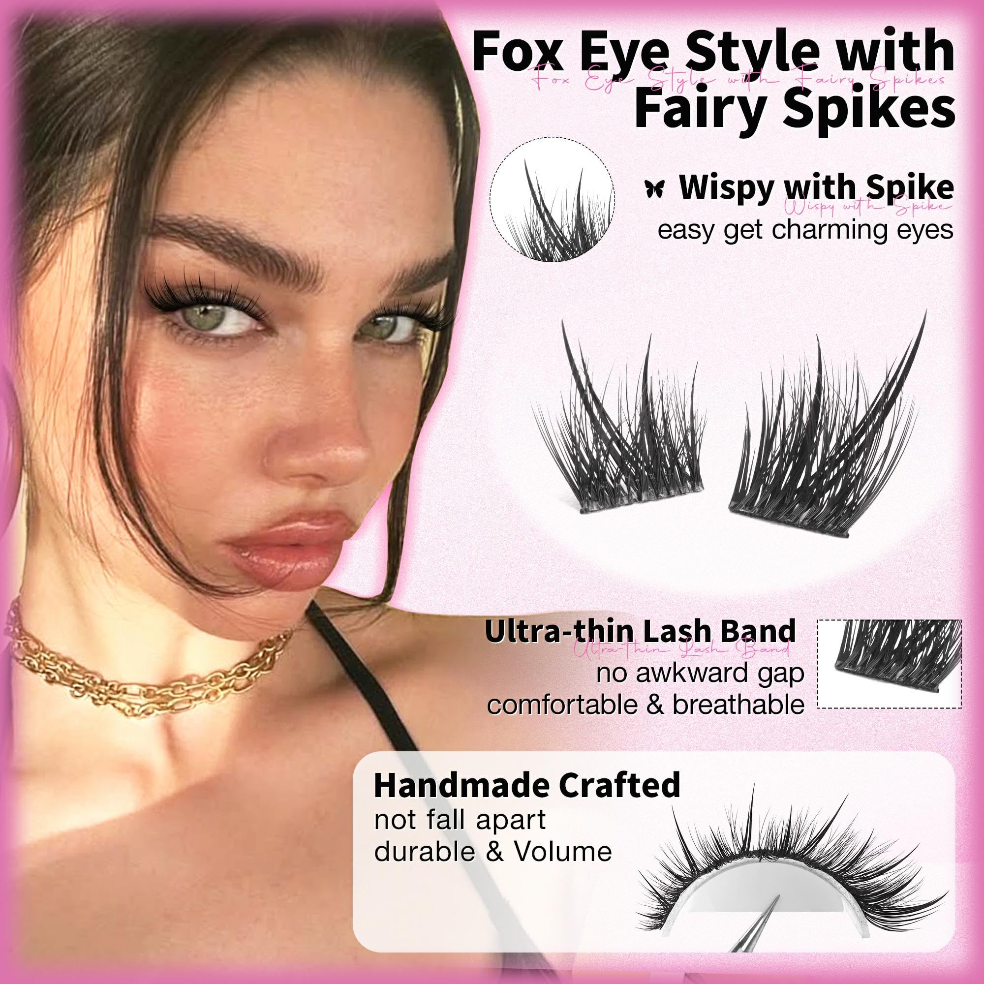 Wtvane DIY cat-eye extensions cover 8-16mm for versatile styling.