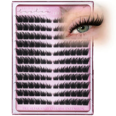 Wtvane Fox Eye lash clusters with spikes add dramatic, eye-brightening definition.