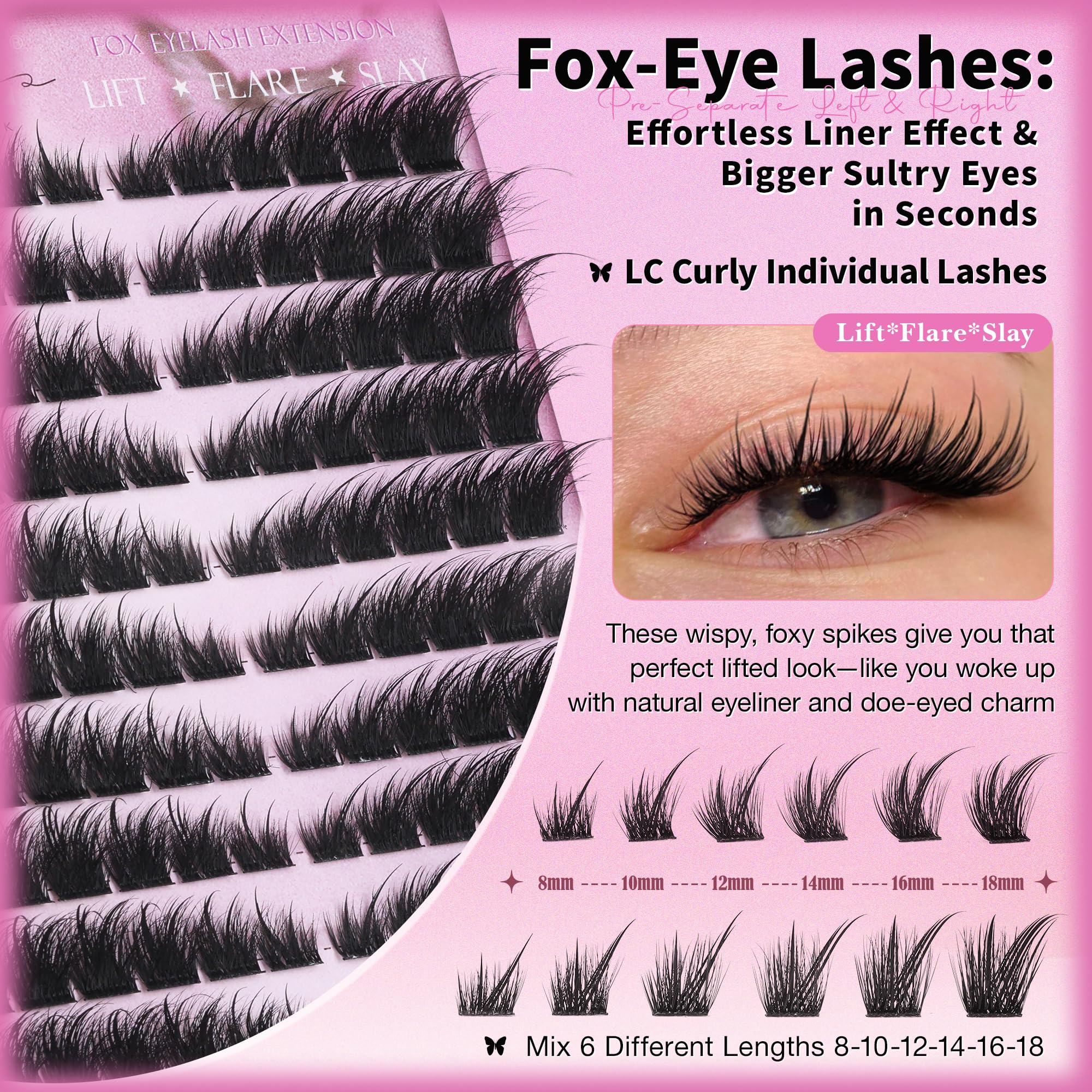 Wtvane salon texture lashes feel soft and natural for blending.