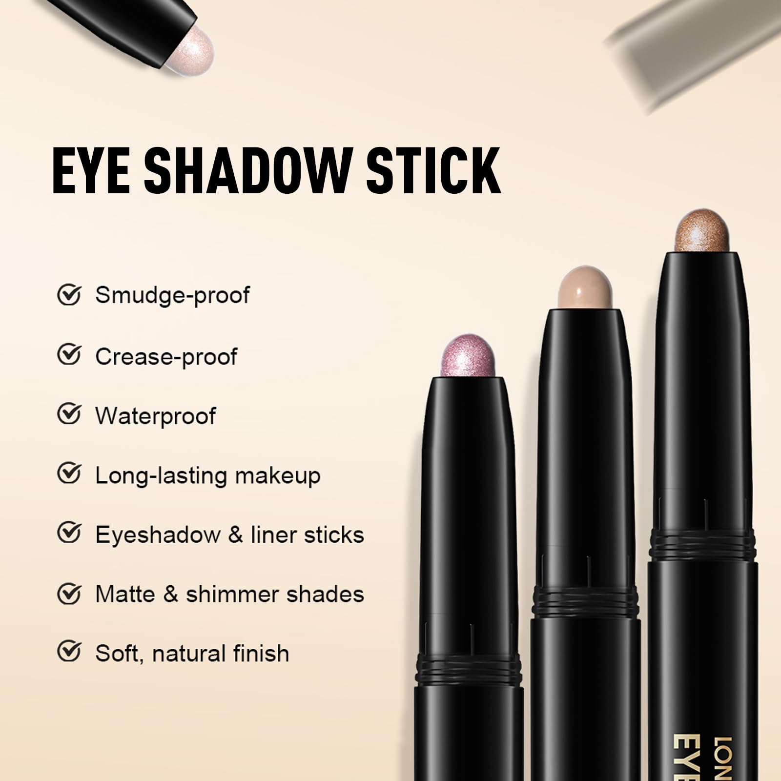 Wugbc Eyeshadow Stick blendable texture for quick precise application