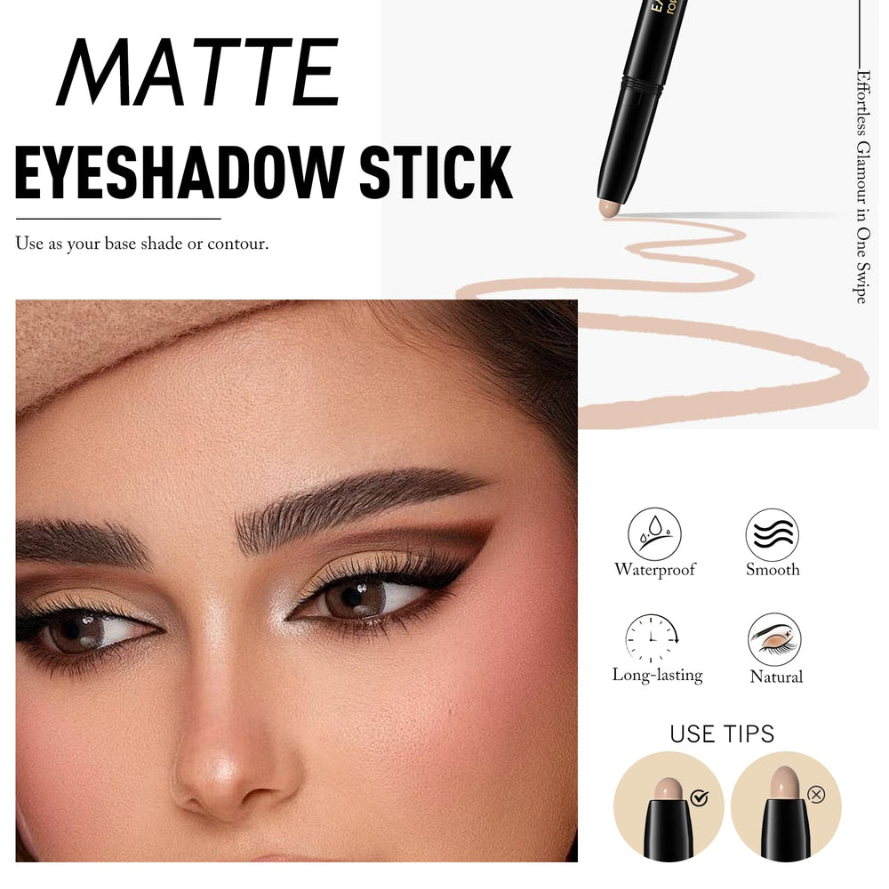 Wugbc Eyeshadow Stick Crease-Proof Wear demonstrates long-lasting, budge-resistant color.