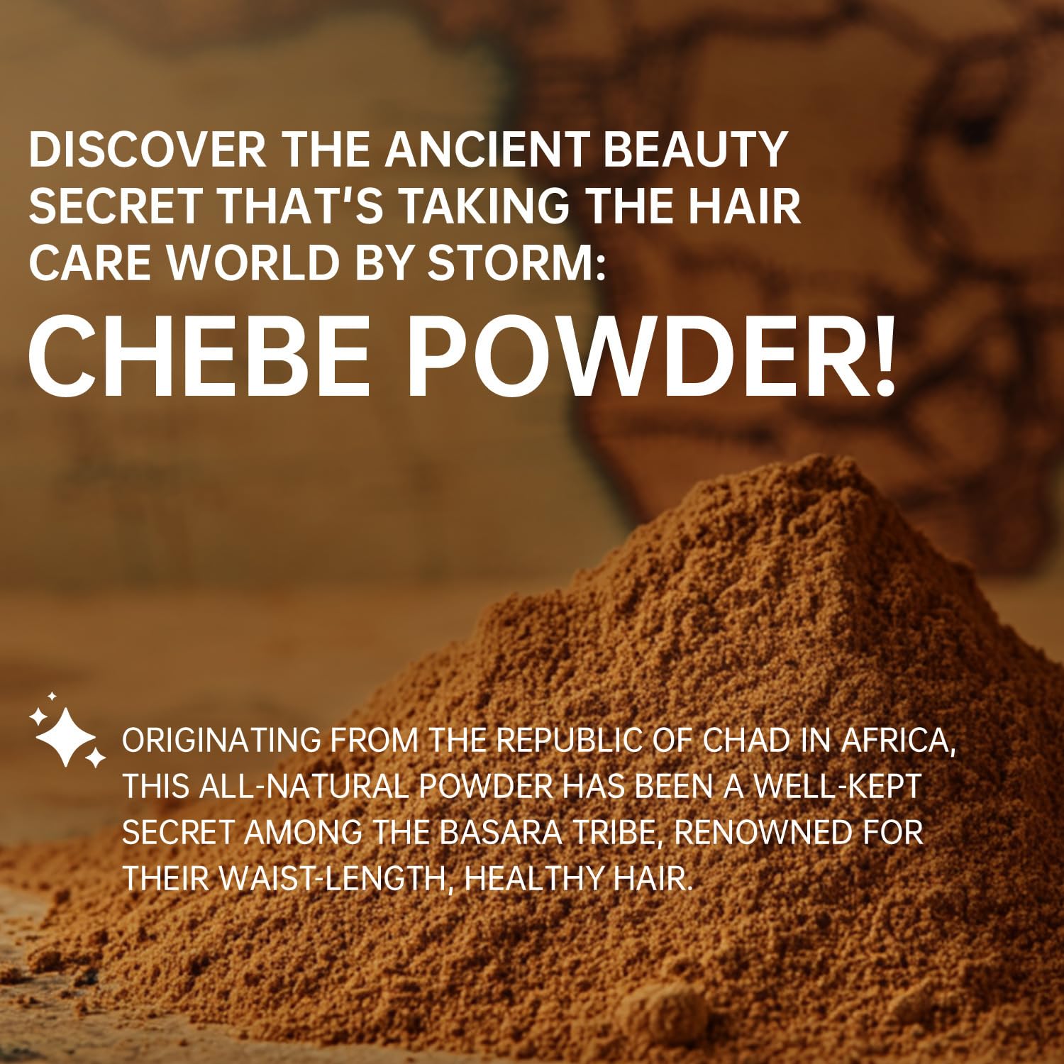 Wuliao Chebe Powder applied to scalp for gentle conditioning.
