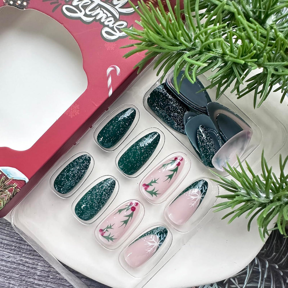 WULIUFLY acrylic glossy false nails for quick at-home manicures