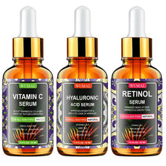 WUMAL Vitamin C serum bottle close-up for brightening and radiance
