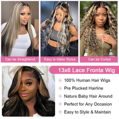 WXG 200-density honey blonde human hair wig adds fullness and shine