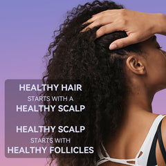 WXMX W-Regrow Pro spray on scalp shows easy daily application
