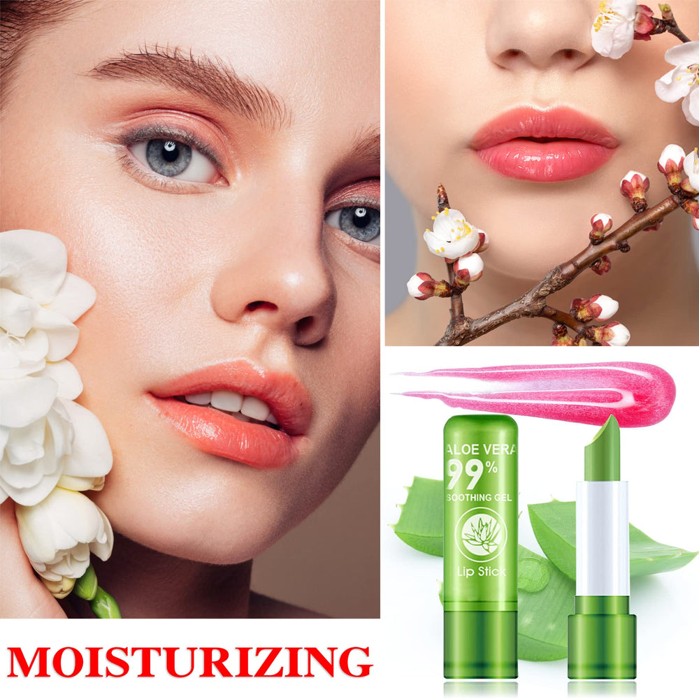 WYBLZPXZ aloe vera lipstick texture close-up shows smooth glide and nourishing feel.