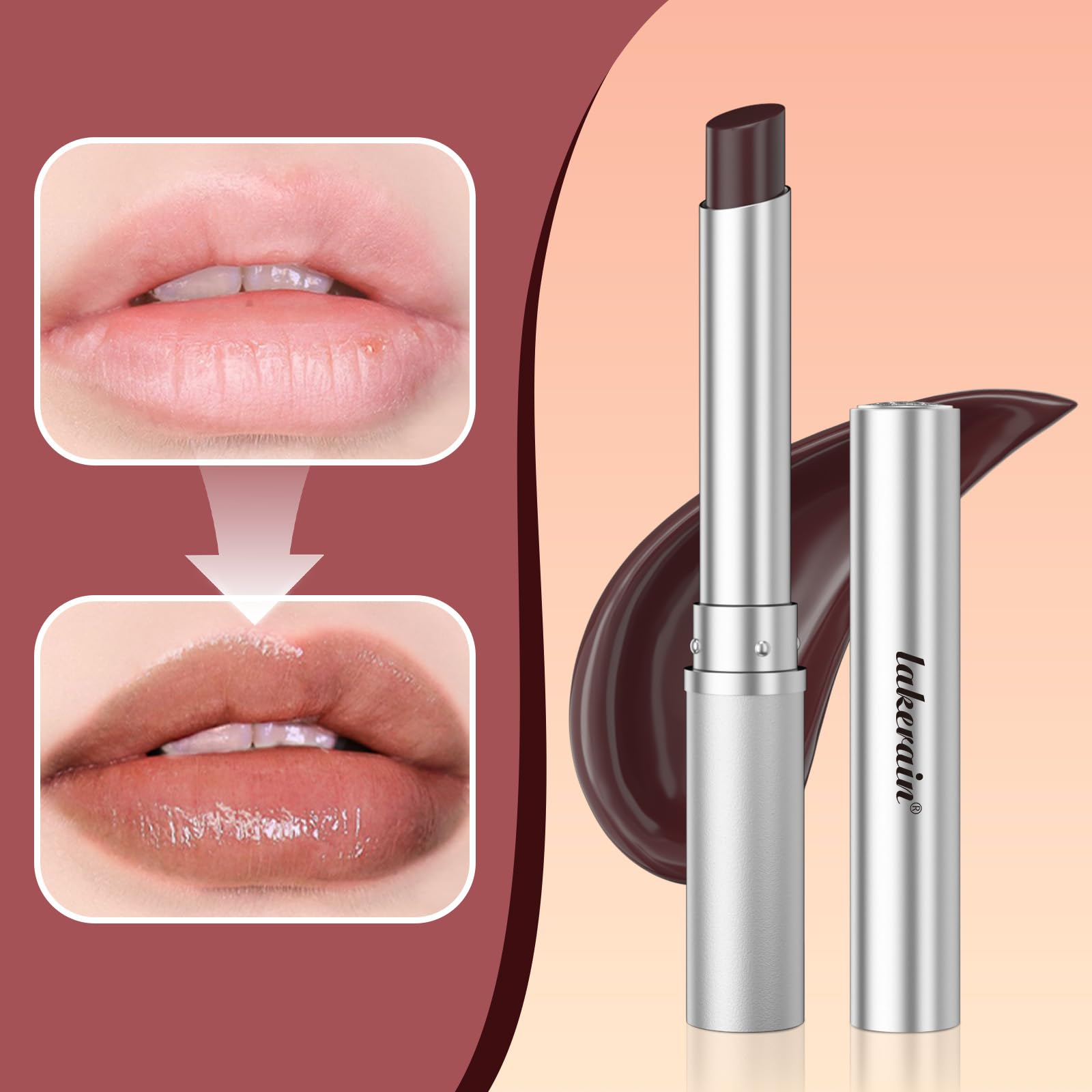 Wyihg Honey Lipstick tinted lip balm black sheen lightweight and non-sticky color