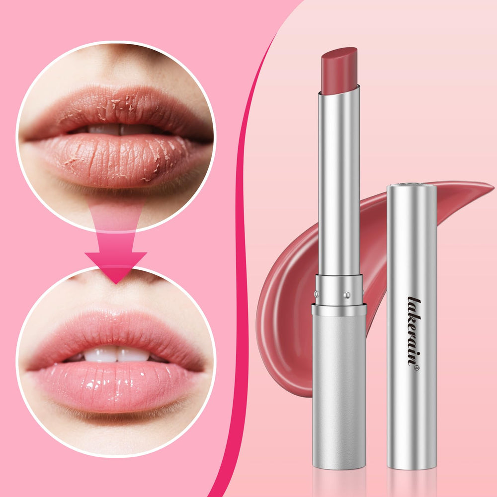 wyihg Honey Lipstick Tinted Lip Balm swatch blends with medium skin tone.
