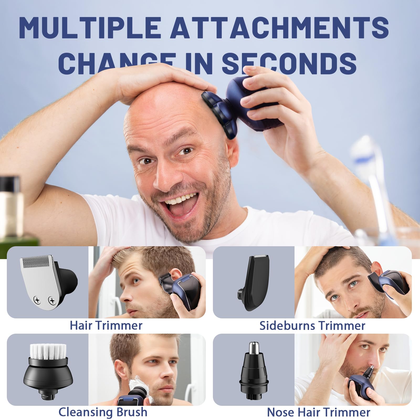 Wyklaus 5-in-1 grooming kit includes trimmers and accessories for home or travel.