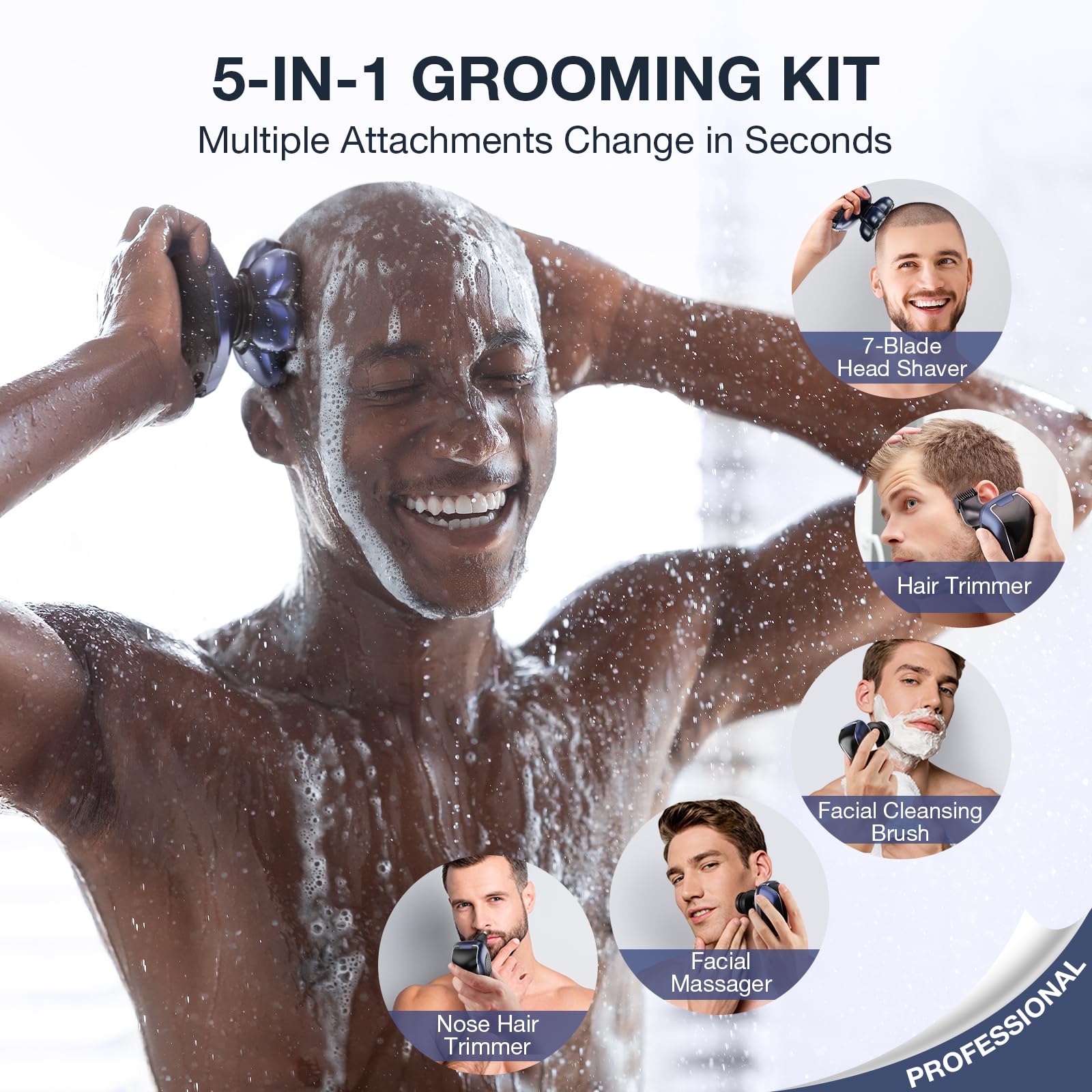 Wyklaus travel grooming kit fits compact bags for on-the-go shaving.