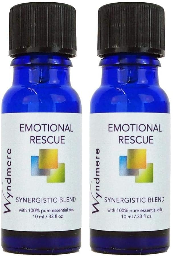 Wyndmere Emotional Rescue Oil bottle for aromatherapy and calming rituals.