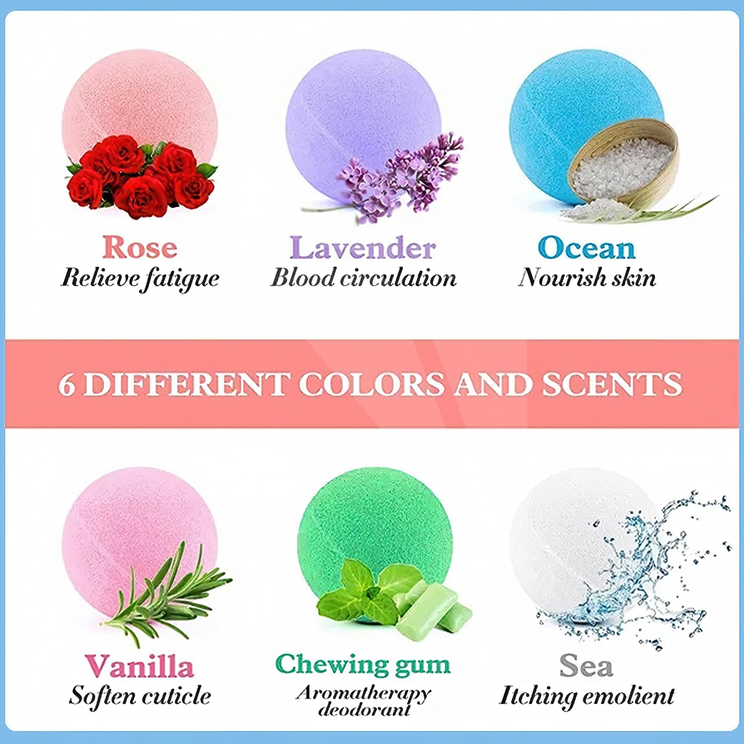 WYNK floral-scented bath bomb close-up for a calming aromatherapy moment.