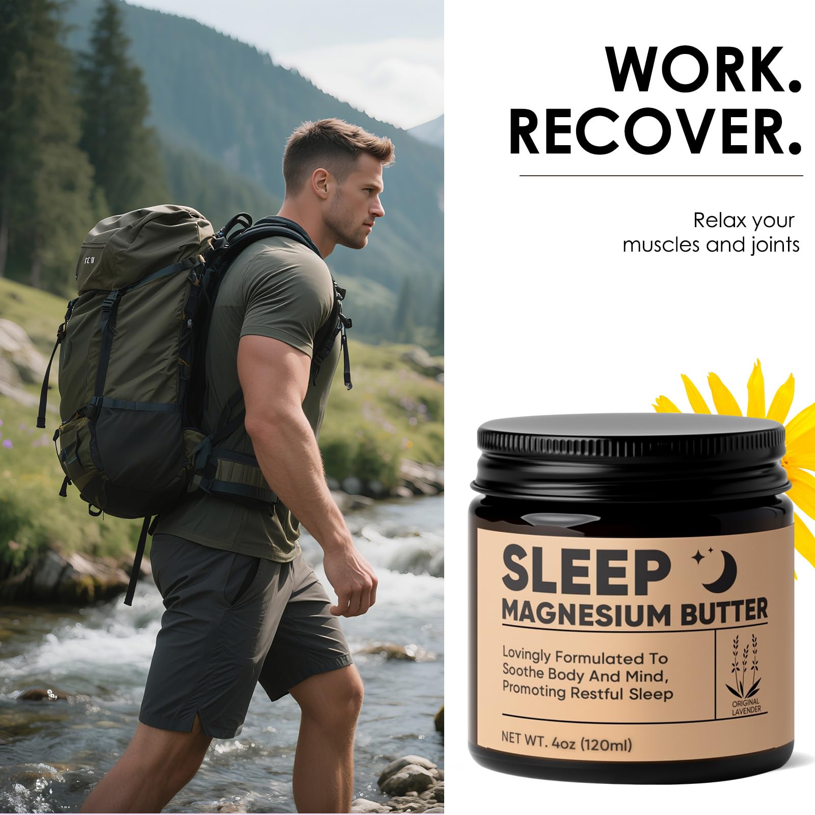 WZI Magnesium Butter Lavender aroma illustrating calming bedtime scent