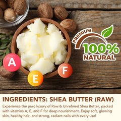 Xaarty Shea Butter close-up of ingredients rich in vitamins A, D, E, F.