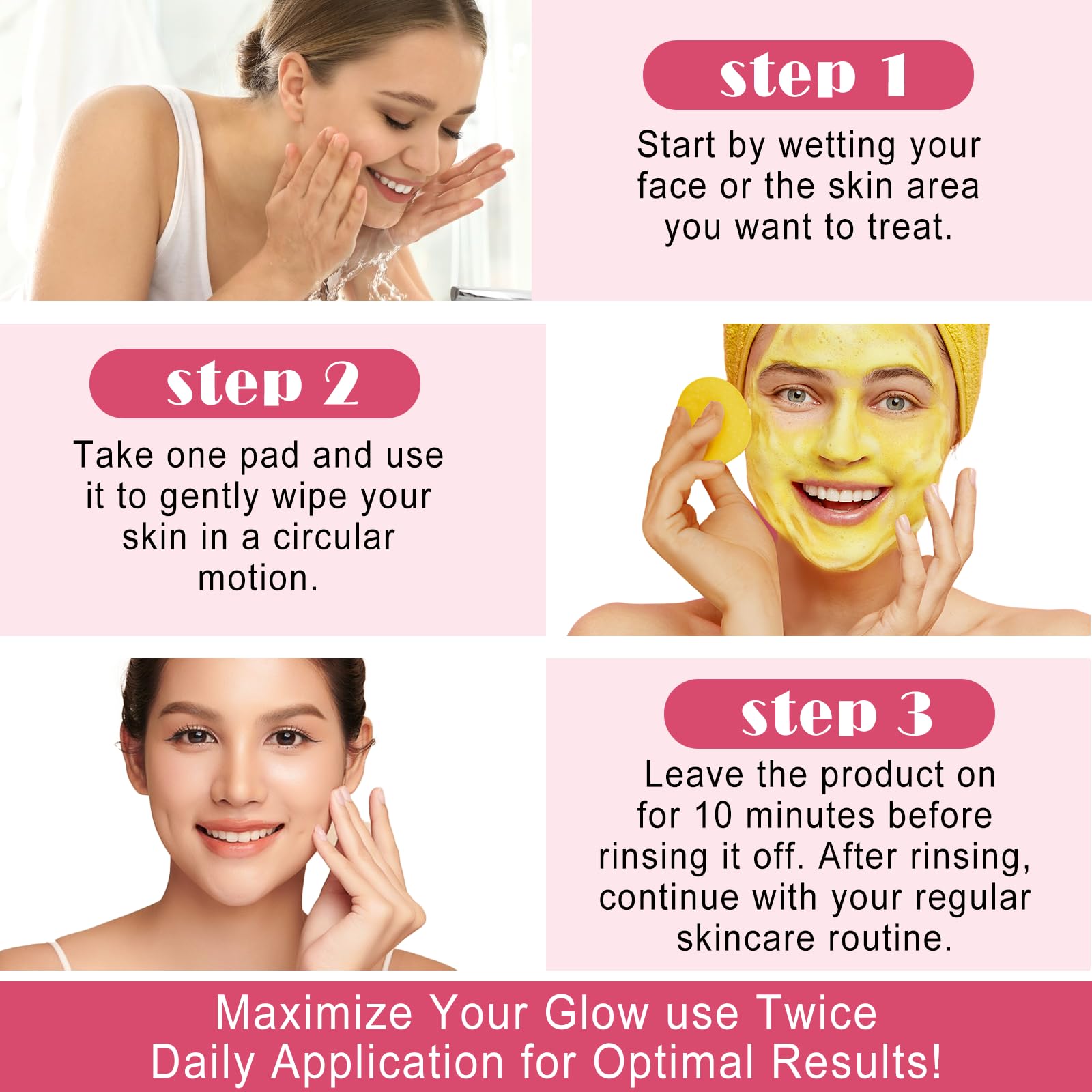 Xaarty turmeric kojic cleansing pads turmeric extract soothing cleansing experience.