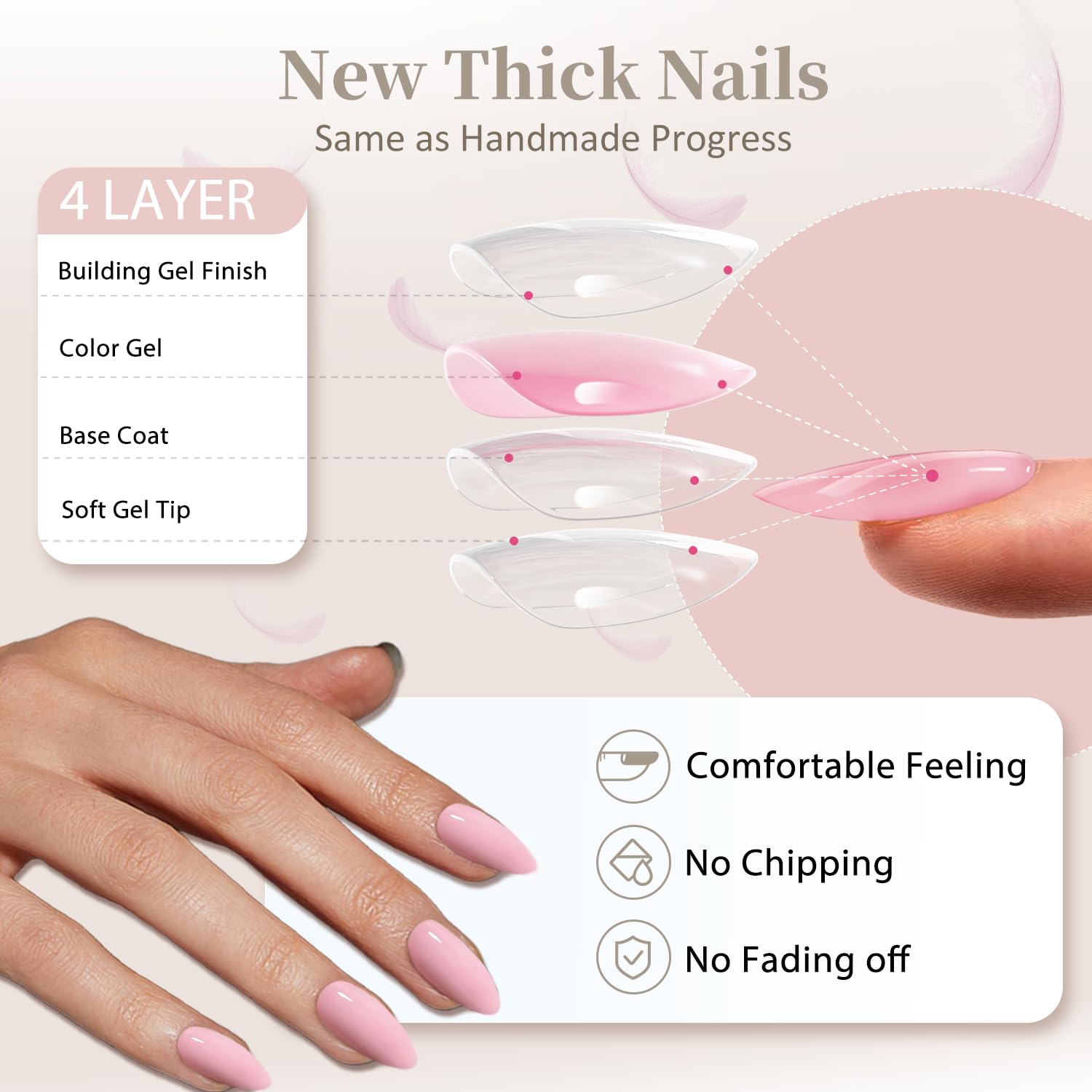 XCREANDO wooden nail sticks for easy nail prep.