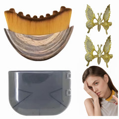 Xdkyzrs lymphatic contour face brush with soft bristles delivering gentle facial massage.