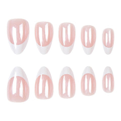 Xenophoer chrome press-on nails almond short glossy finish for all day wear