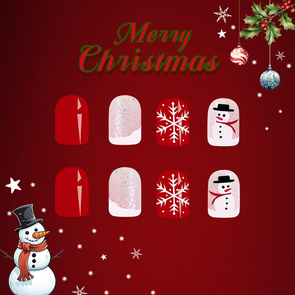 Xenophoer white French tip glue-on nails for clean, elegant edges