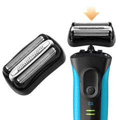 XFP Series 3 32B replacement head foil close-up for Braun S3, precise shave
