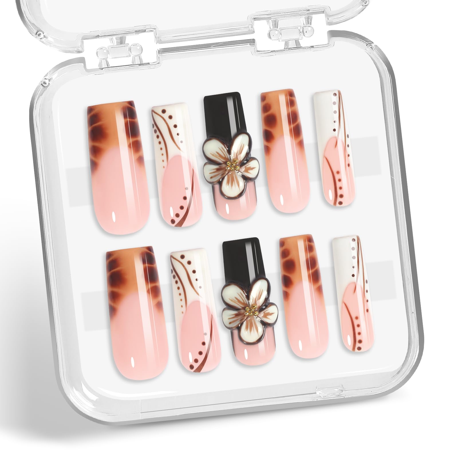 XGV gradient carving flower design showcased for chic nail art
