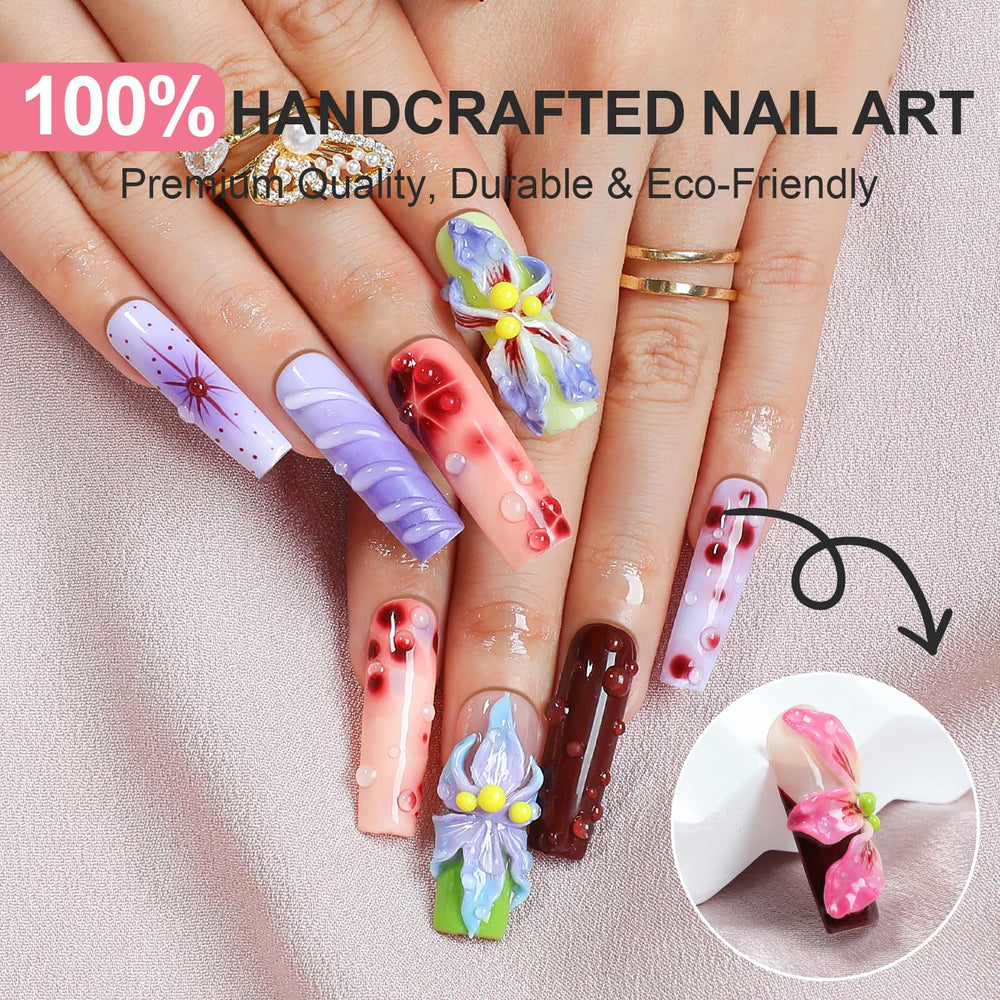 XGV press-on nails with easy-application pads for quick DIY nails