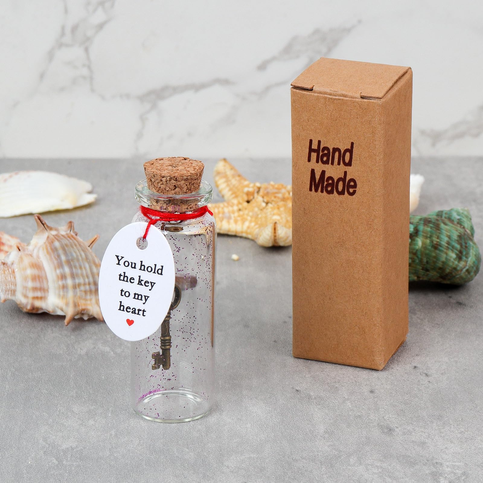 XHDAI delicate message bottle gift with a small card offers a personal keepsake