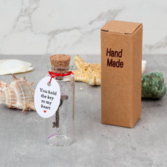 XHDAI delicate message bottle gift with a small card offers a personal keepsake