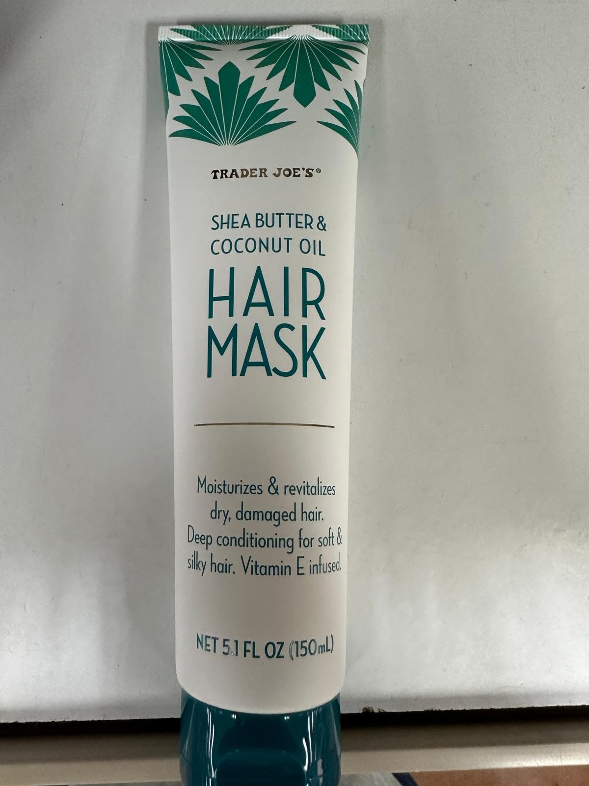 xHoob Trader Joe's Shea Coconut Hair Mask 2-pack bottle moisturizes dry hair.