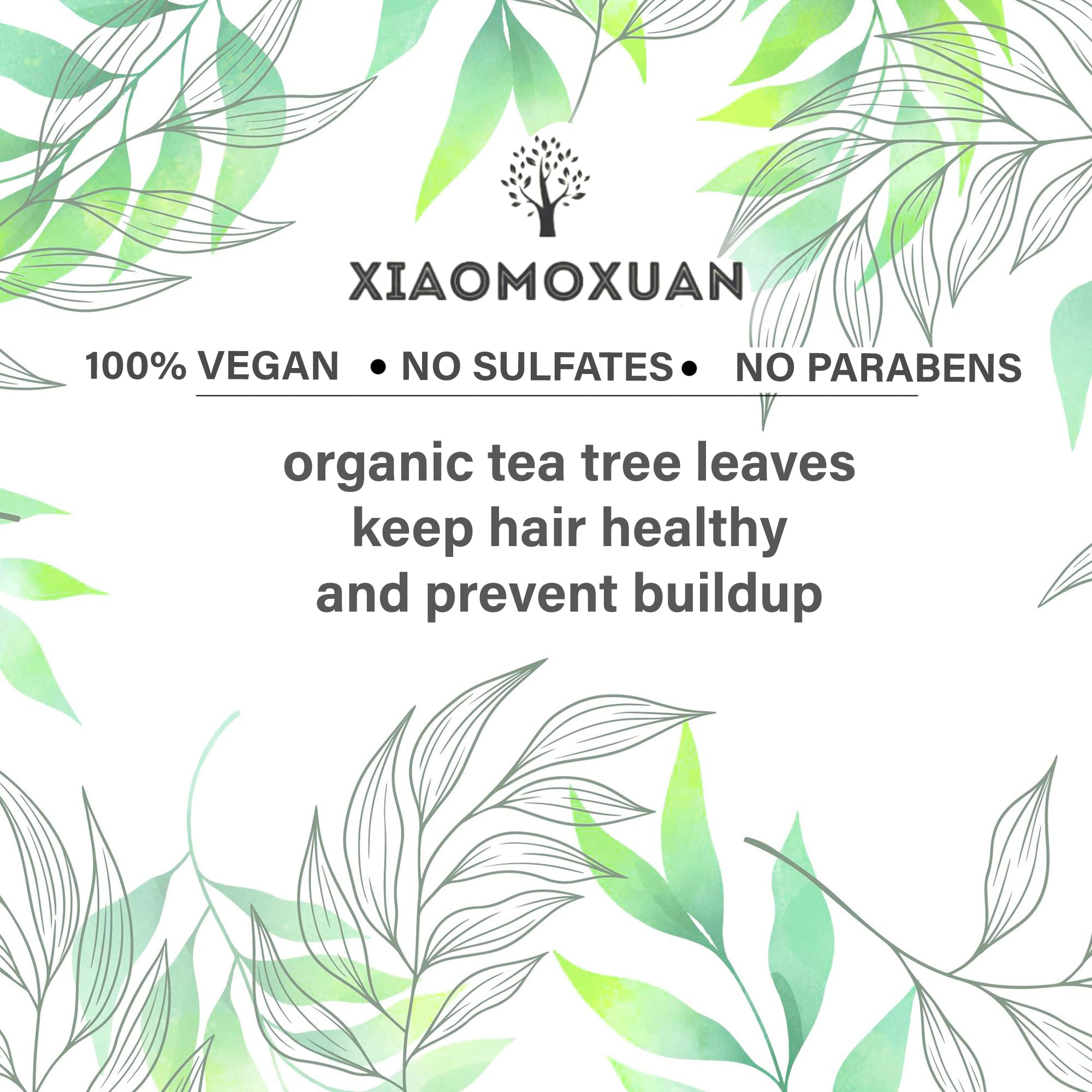 Xiaomoxuan sulfate-free label indicating gentle, sulfate-free hair care.