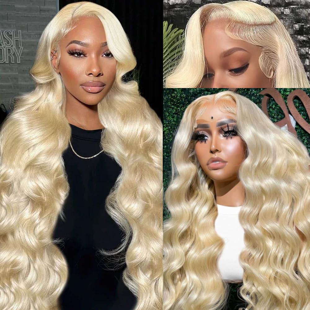 XIAPAY 613 lace-front wig 28-inch body wave for everyday wear with natural look.