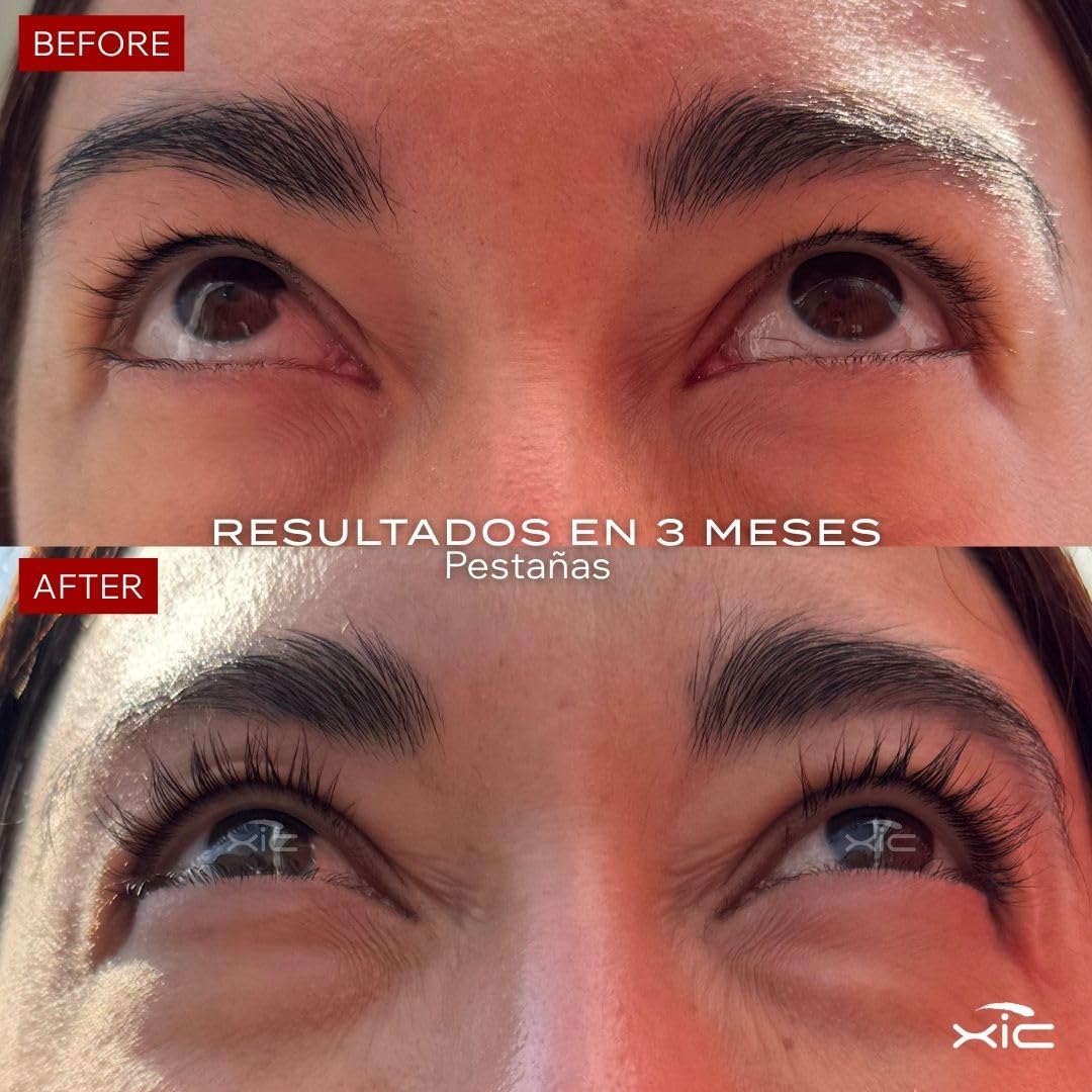 Close-up of XiC Glam eyebrows for defined framing