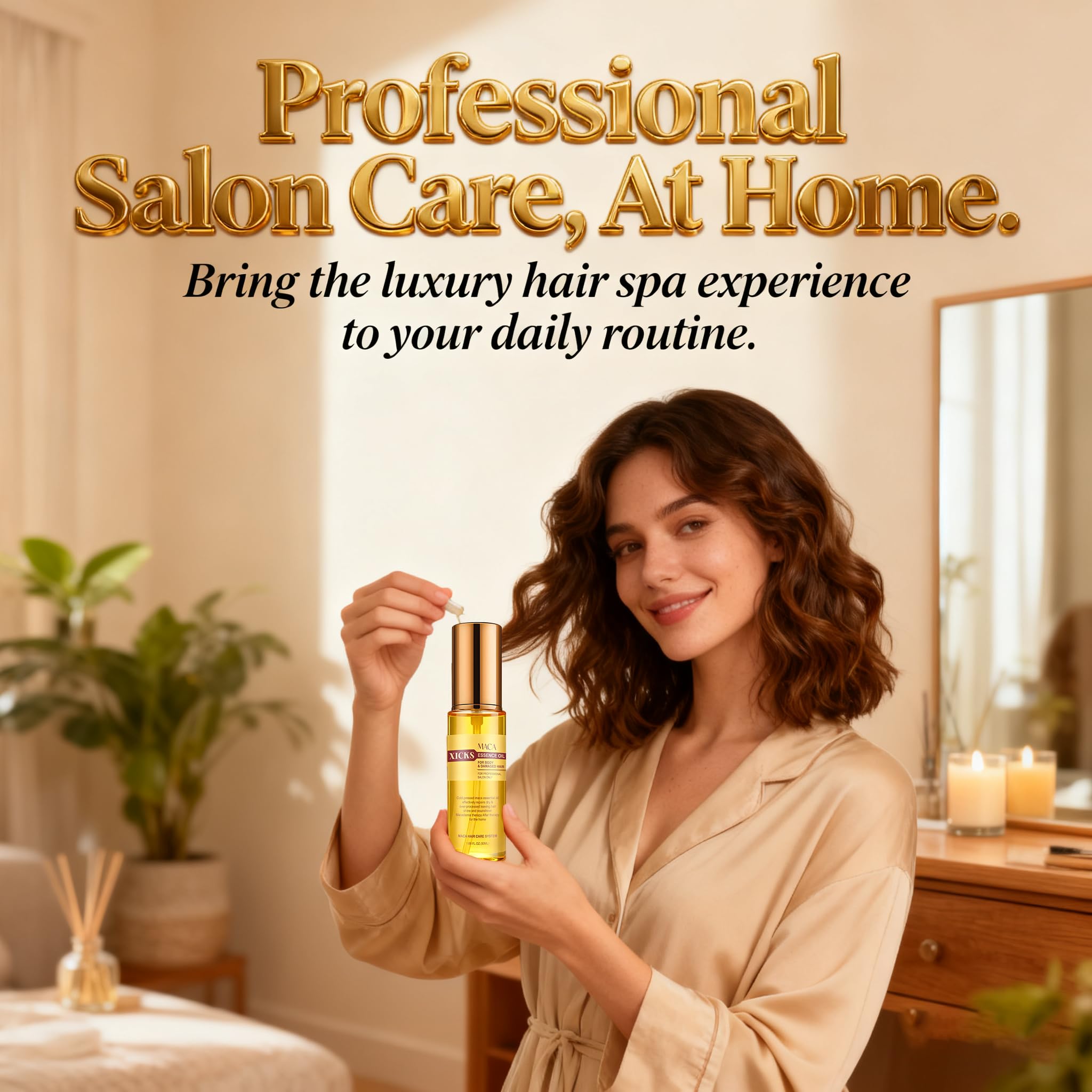 Xicks Maca Essence Oil damp hair application hints for daily moisture