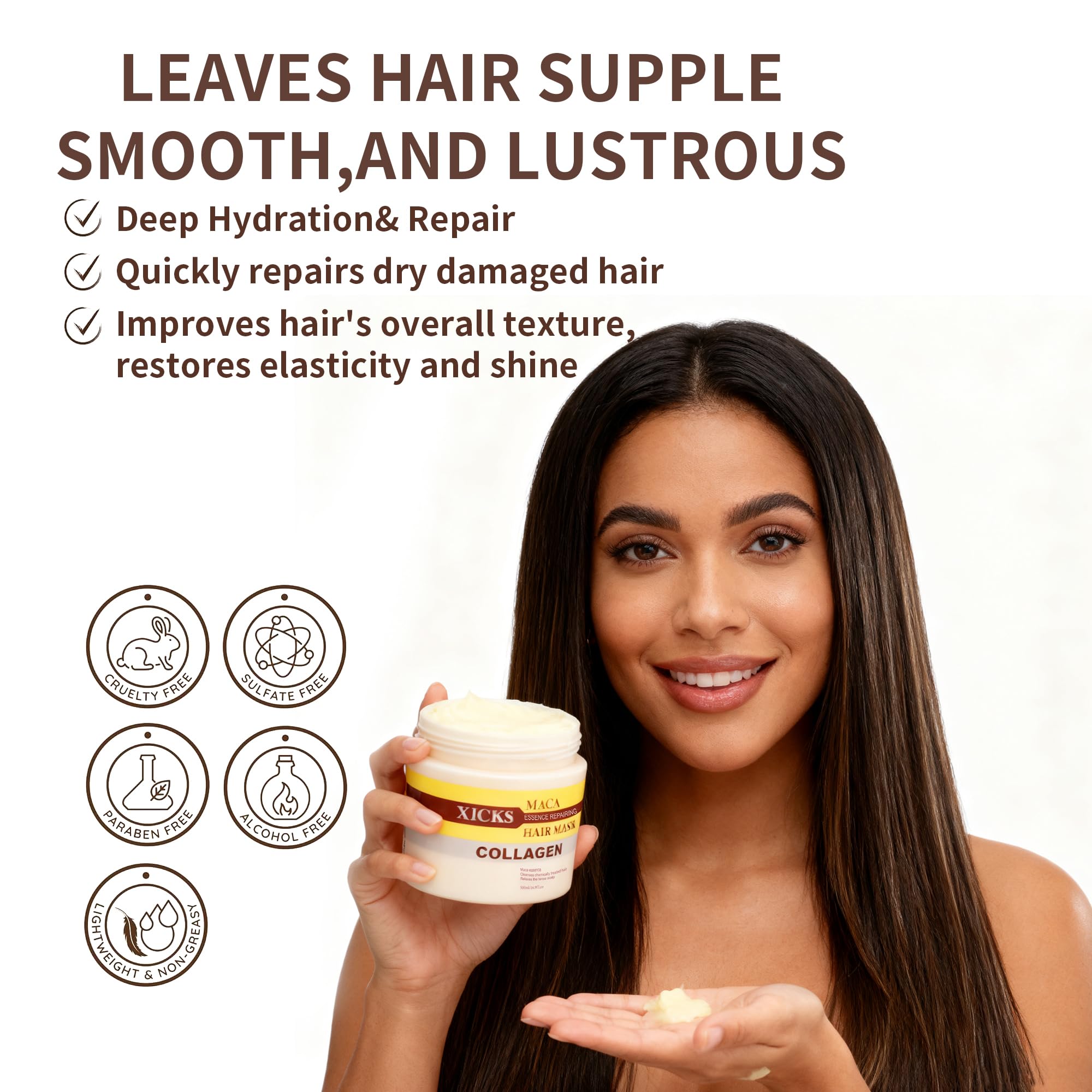 Xicks Professional Maca Collagen Set packaging ready for salon-grade repair