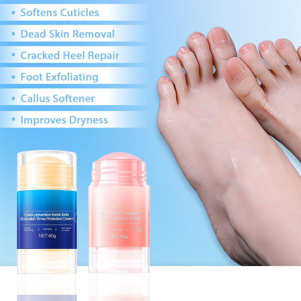 XICOFISS Crack Feet pink moisturizing stick provides long-lasting hydration for soft skin.