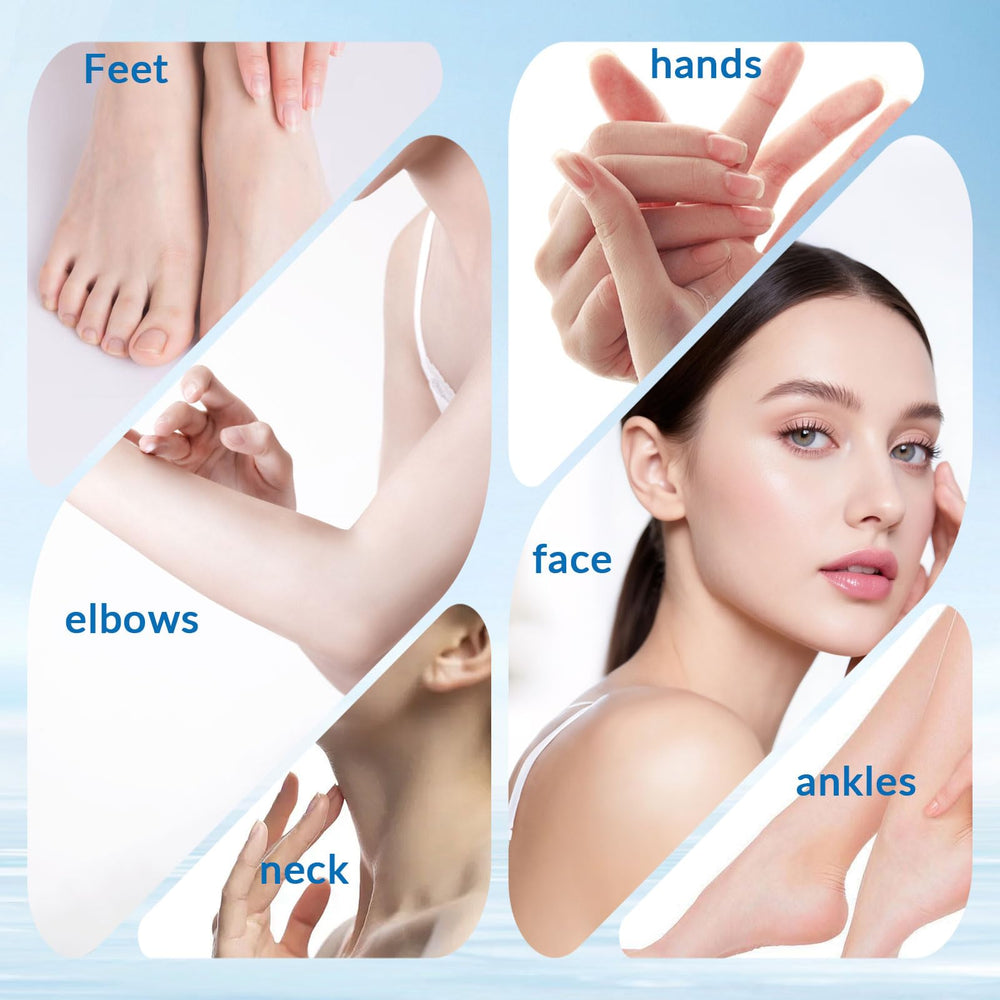 XICOFISS Multi-area use covers feet, heels, elbows, and knees for convenient care.
