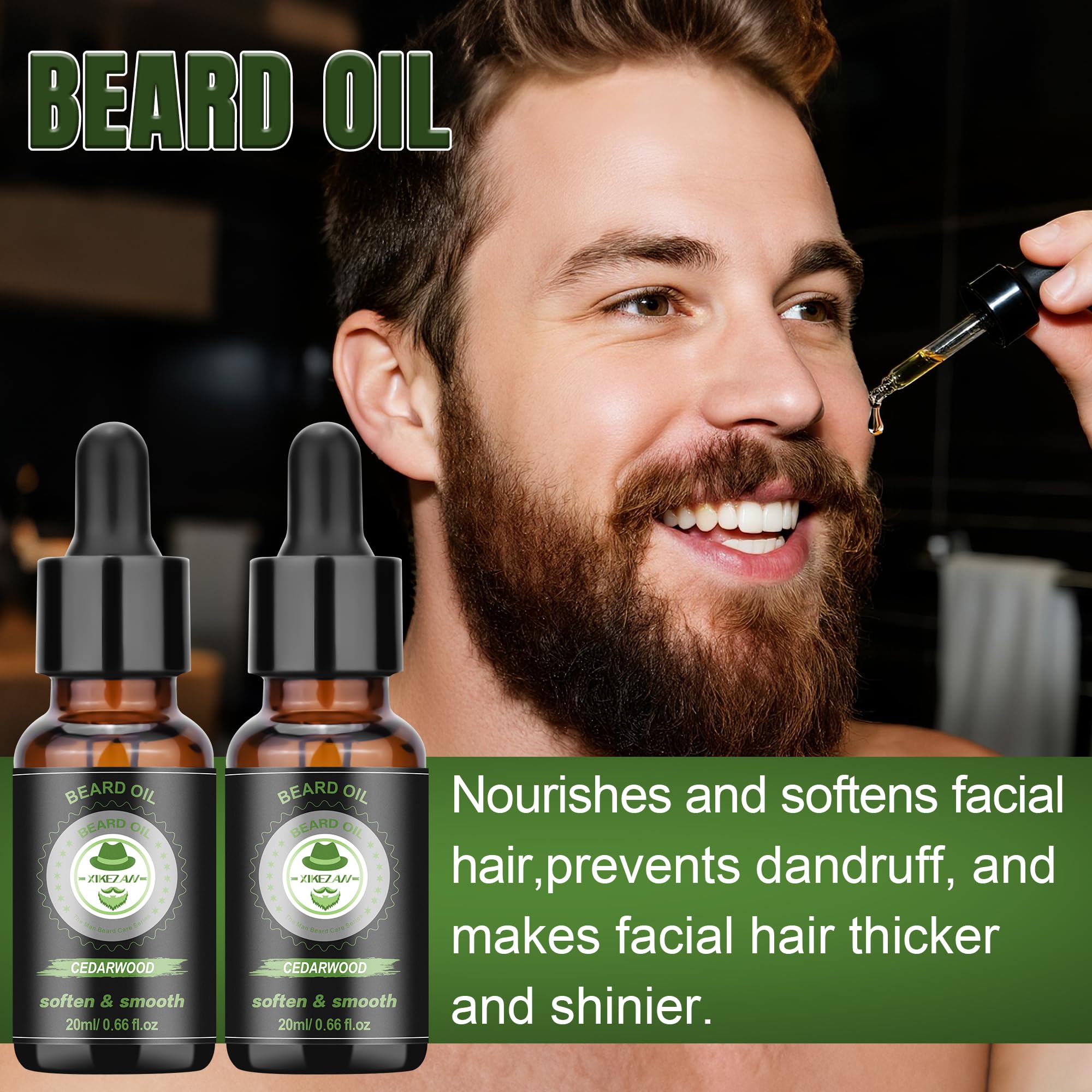 XIKEZAN beard balm nourishes skin and adds light hold.