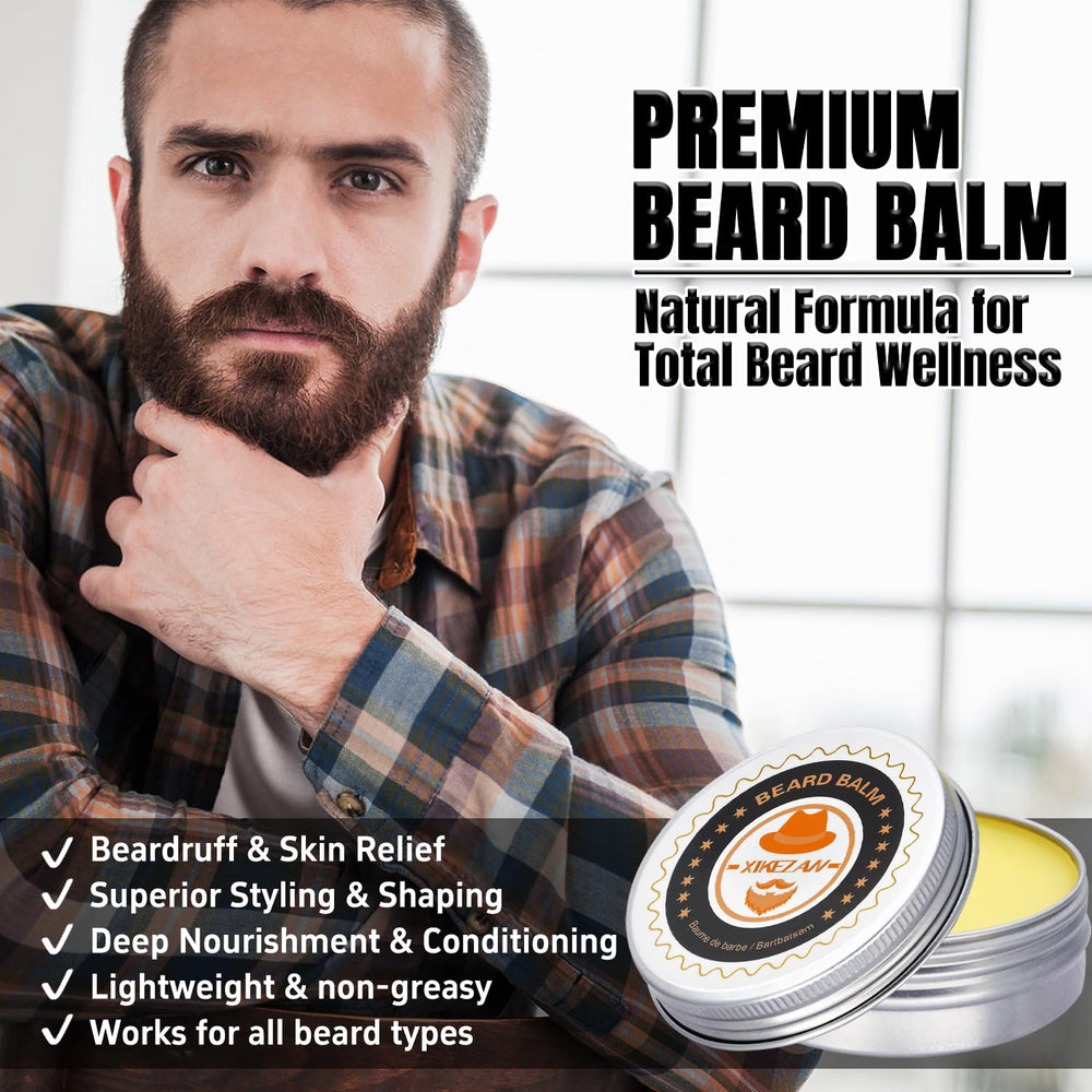 XIKEZAN beard brush for even product distribution and smoother hair