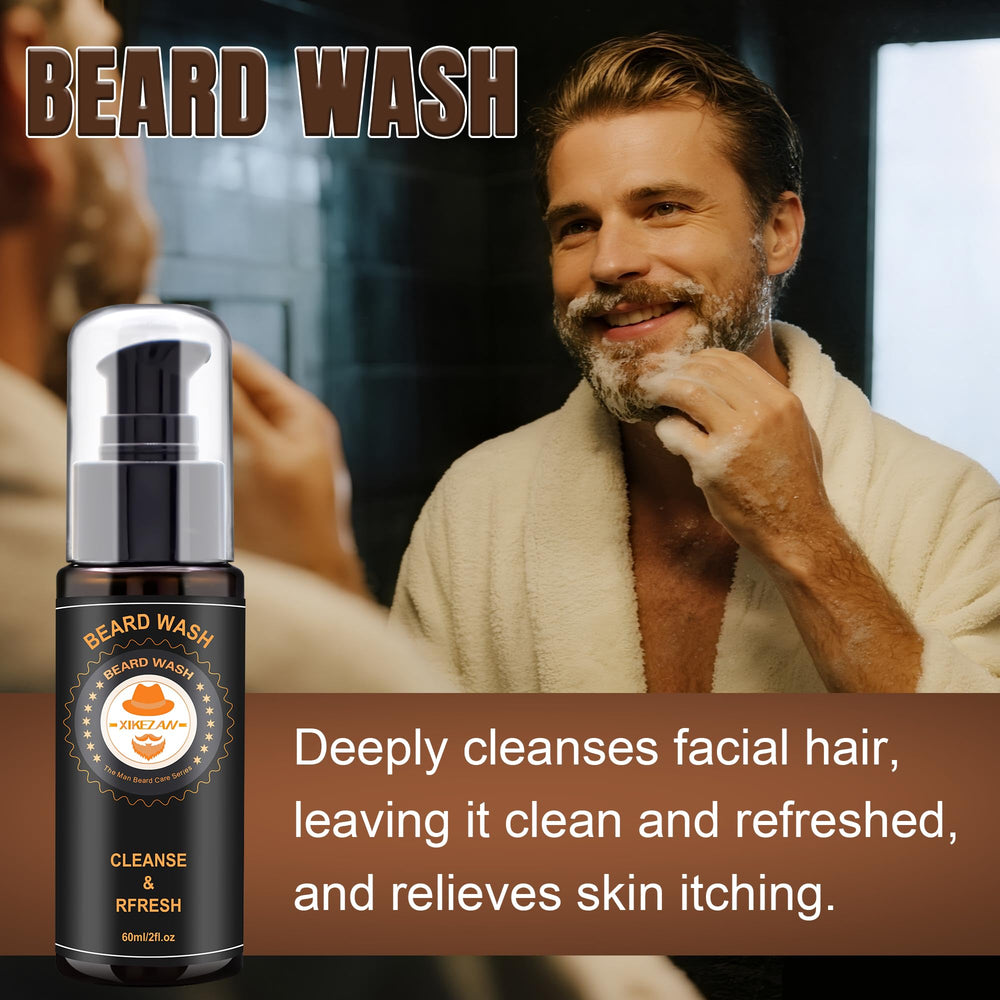 XIKEZAN beard conditioner tube provides deep conditioning for smoother hair.