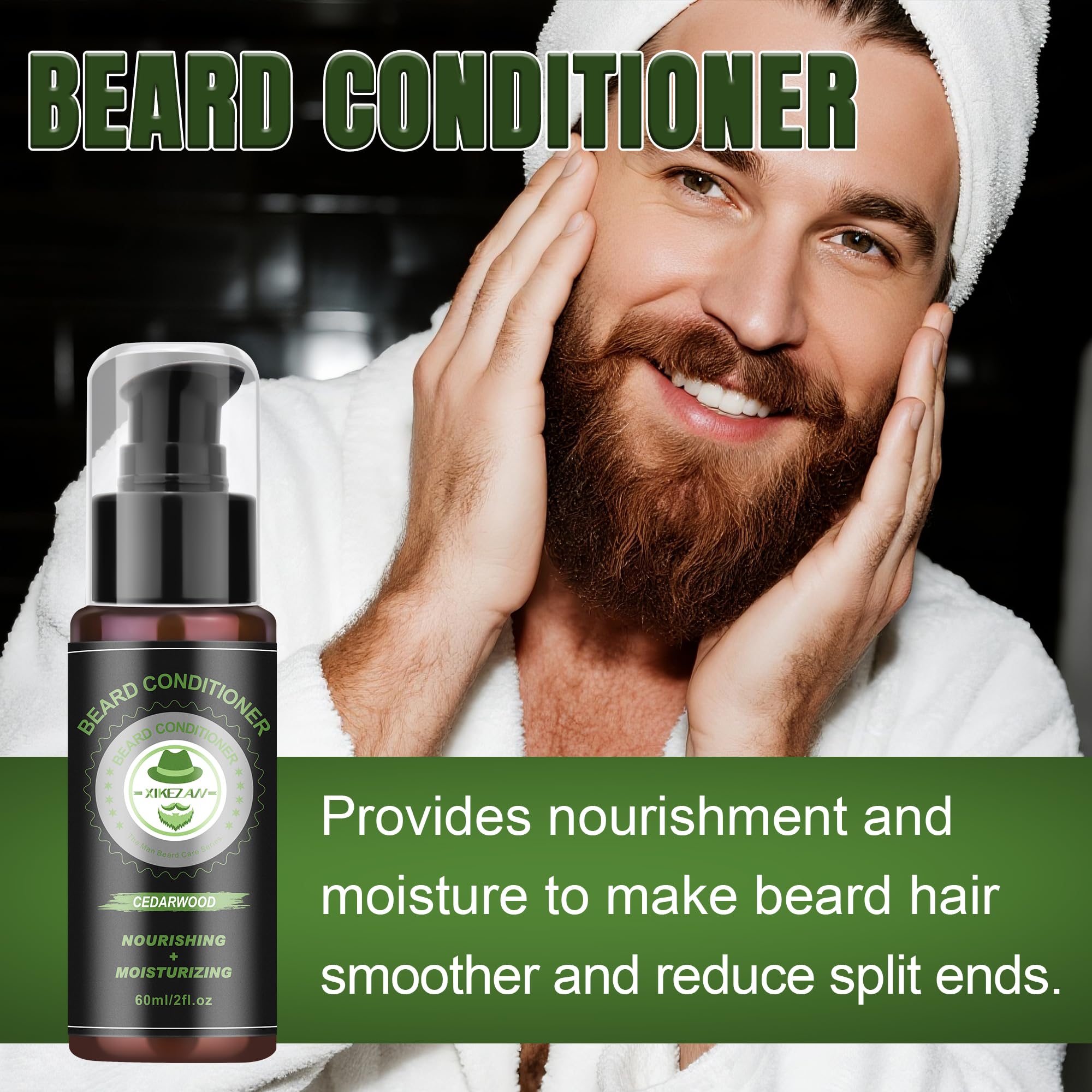 XIKEZAN beard oil duo moisturizes and adds subtle shine.