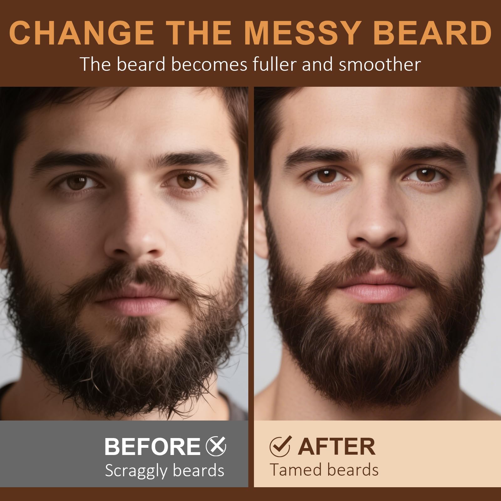 XIKEZAN beard oil orange bottle sparks energy, easing daily grooming routine.