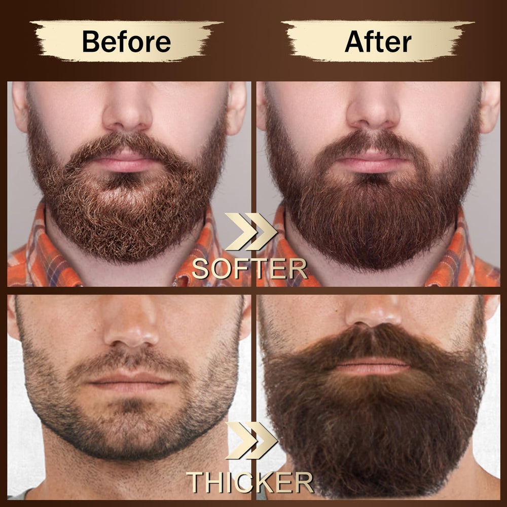 XIKEZAN beard oil provides moisture for softer, more manageable beard.