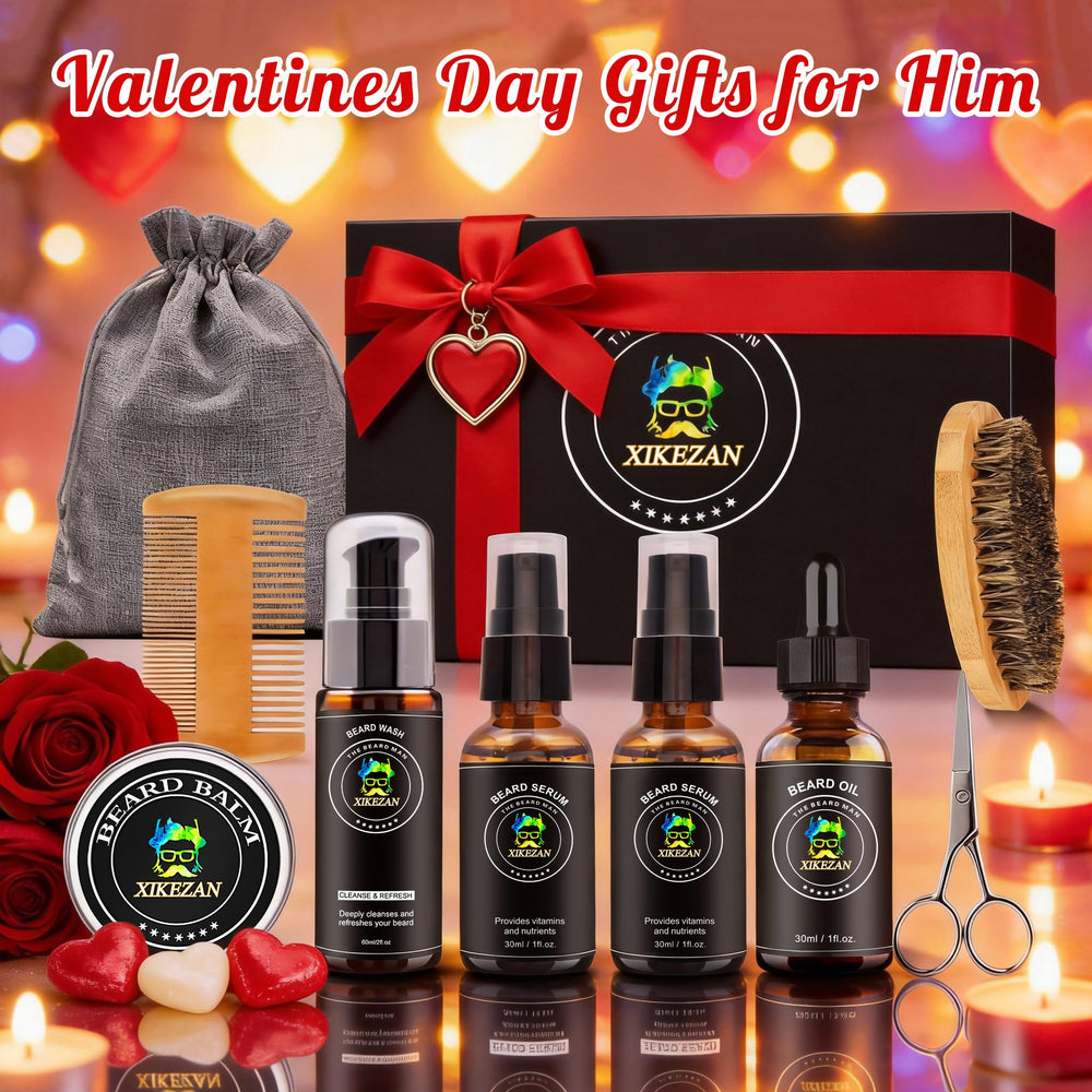 XIKEZAN beard wash/shampoo cleanses gently and refreshes the beard.