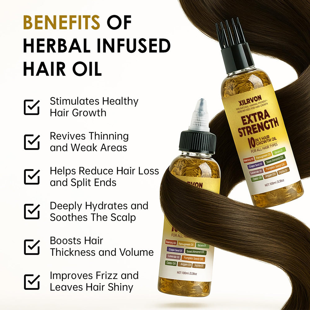 XILRVON fenugreek seeds infusion emphasizes strengthening from scalp to ends.